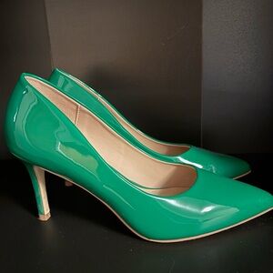 Soda Green Patent Heels
